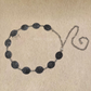 Roundish dot detailed metal chain belt