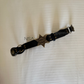 Vintage star metal detailed buckle rear disc like waist belt