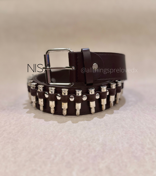All over bullet metal basic belt