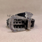 Rhinestone studded glam retro basic belt