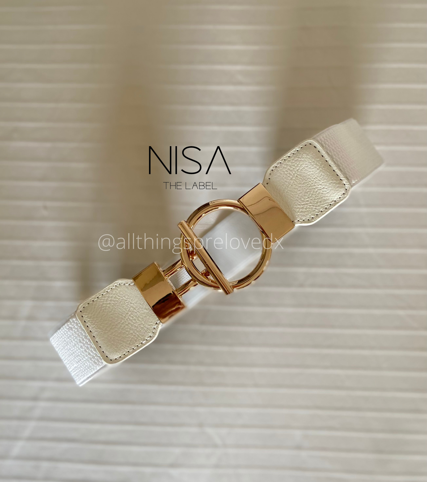 Round buckle waist cincher belt