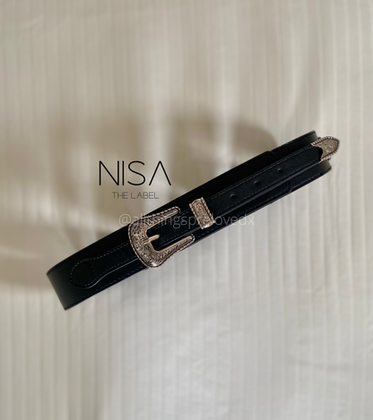Vintage buckle flap waist cincher belt
