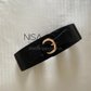 Posh metal buckle waist cincher belt