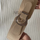 Single shell buckle waist cincher belt