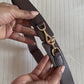 Roll pin horsebit style buckle waist cincher belt