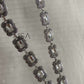 Gem detailed metal waist chain