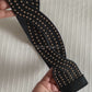 Infinity studded waist cincher belt