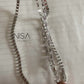 Link metal chain belt