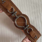 Round buckle vintage studded waist cincher belt