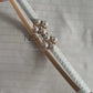 Dainty pearl buckle adjustable thin waist belt