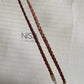Braided thin waist belt