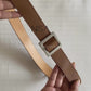 Silver matte buckle basic belt