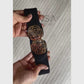 Rose buckle waist cincher belt