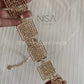 Square metal chain waist belt