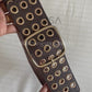 Triple eyelet waist cincher belt