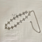 Asterisk chain waist belt