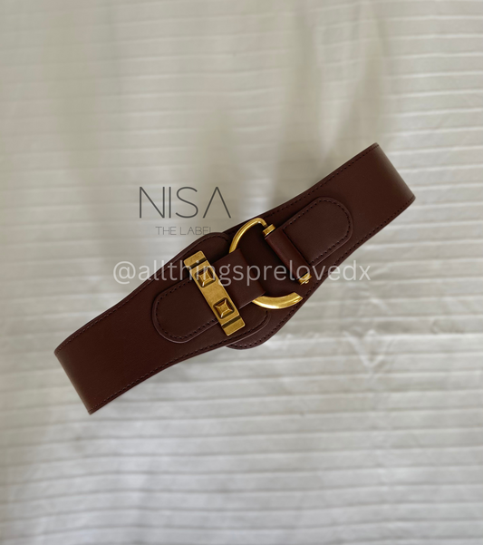 C hook style vintage waist cincher belt