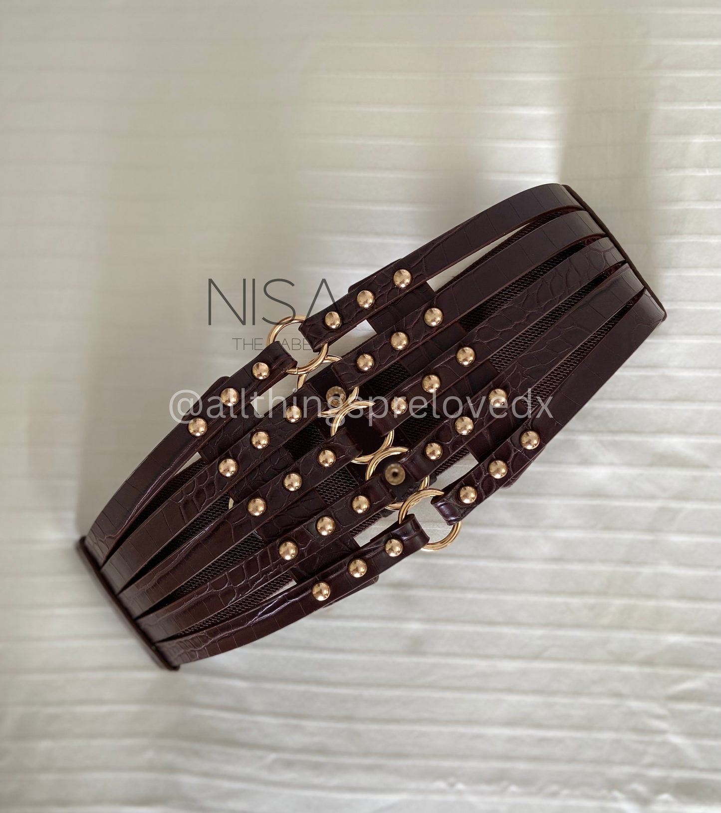 Vintage waist cincher belt