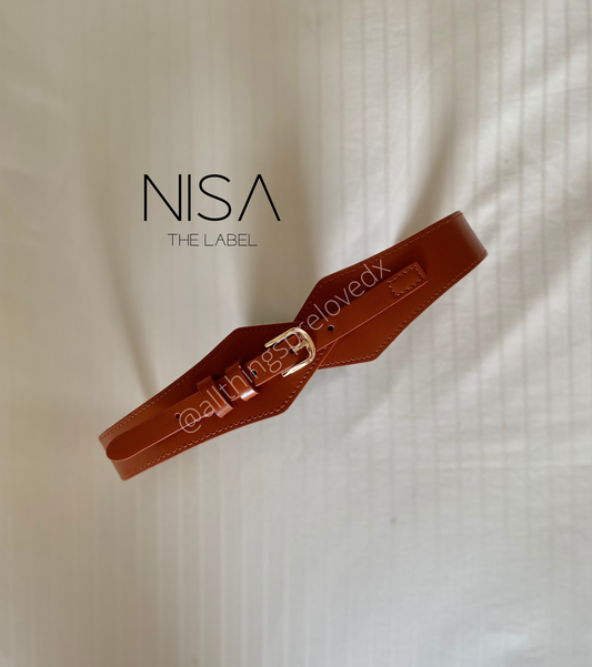 Single buckle waist cincher belt