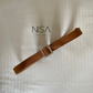 Silver matte buckle basic belt