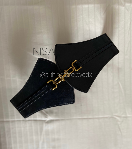 Fan flap corset belt