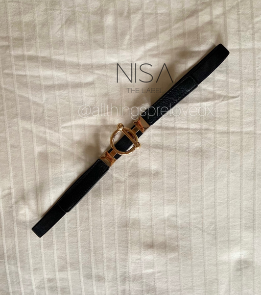Twist and turn thin waist belt