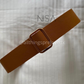 Rectangle buckle wide belt
