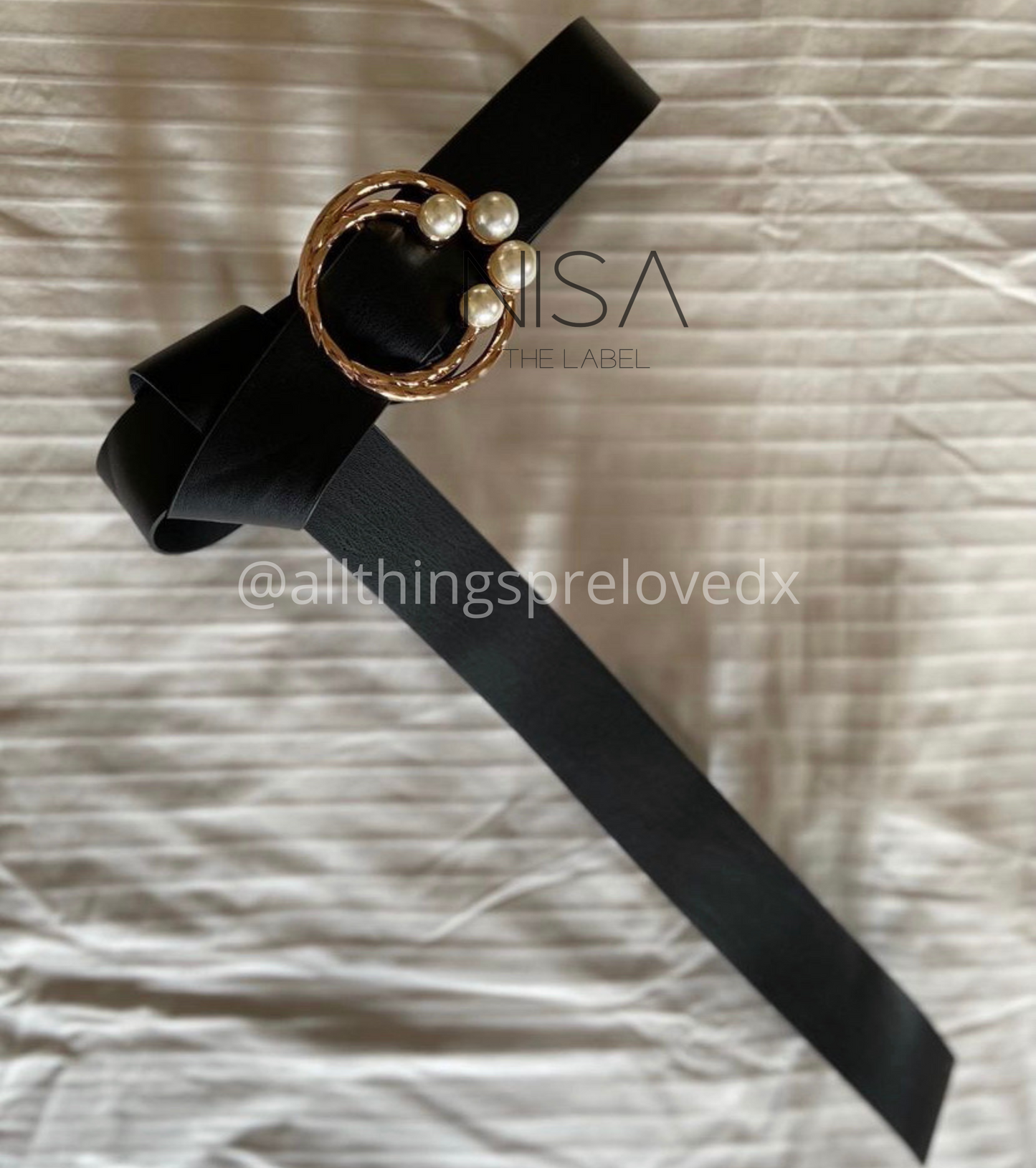 Pearl overlap belt