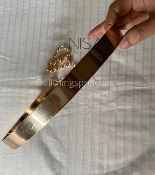 Golden waist belt