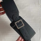 Flap single buckle waist cincher belt